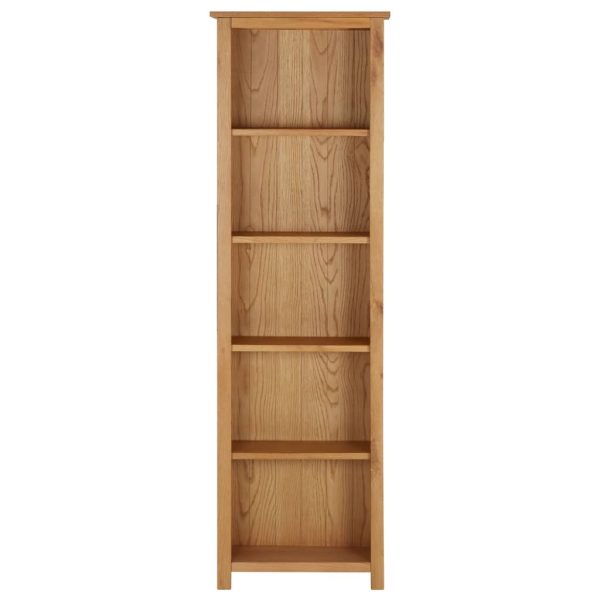 Bookcase 52×22.5×170 cm Solid Oak Wood