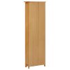 Bookcase 52×22.5×170 cm Solid Oak Wood