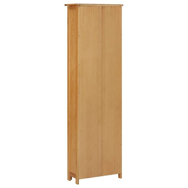 Bookcase 52×22.5×170 cm Solid Oak Wood