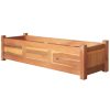 Garden Raised Beds 2 pcs Acacia Wood 100x30x25 cm