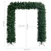 Christmas Tree Arch with LEDs Green 240 cm