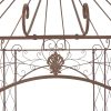 Garden Pavilion Antique Brown 400x258x378 cm Iron