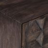 Defiance Bed Cabinet Black 40x30x50 cm Solid Mango Wood