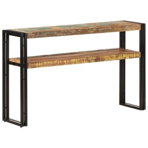 Console Table – 120x30x75 cm, Solid Reclaimed Wood