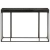 Console Table Black 110x35x76 cm Solid Acacia and Mango Wood