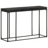 Console Table Black 110x35x76 cm Solid Acacia and Mango Wood