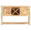 Sideboard 120x30x76 cm Rough Mango Wood