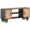 Clermont TV Cabinet 110x30x49 cm Solid Reclaimed Wood