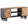 Clermont TV Cabinet 110x30x49 cm Solid Reclaimed Wood