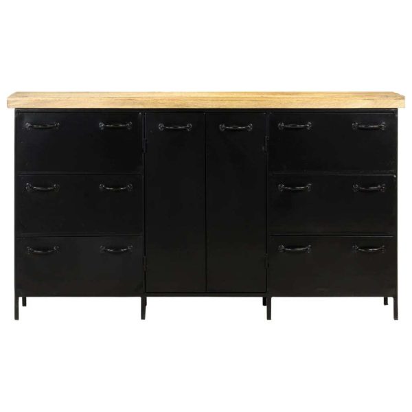 Sideboard 140x38x76 cm Rough Mango Wood