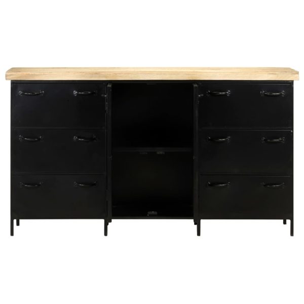 Sideboard 140x38x76 cm Rough Mango Wood